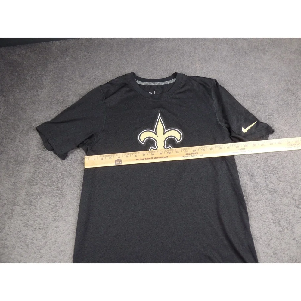 Nike New Orleans Saints NFL Onfield Apparel Dri-FIT T-Shirt Mens Small Black
